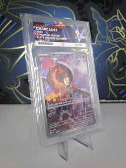Charcadet #22 Pokemon Centre Stamped Phantasmal Flames Promo ACE Graded 9. - Image 2