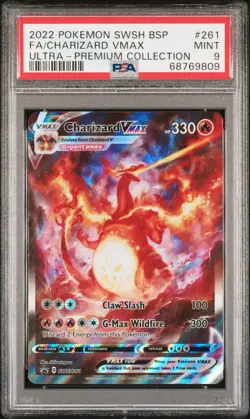 2022 Pokemon SWSH Black Star Promo Charizard VMAX #261 PSA 9 - Image 1