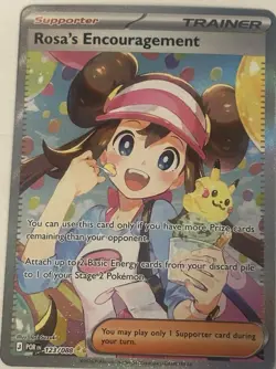Rosa’s Encouragement Special Illustration Rare 123/088 Perfect Order Pokemon TCG - Image 3