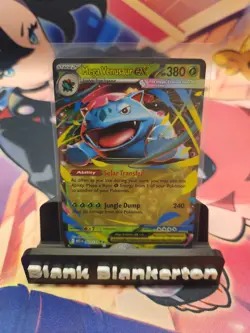 Pokemon TCG Mega Venusaur ex 003/132 ME01 Mega Evolution Base Double Rare - Image 1