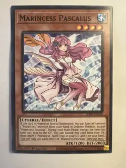 Yu-Gi-Oh! TCG Marincess Pascalus LED9-EN039 1st Edition Near Mint Card - Image 1