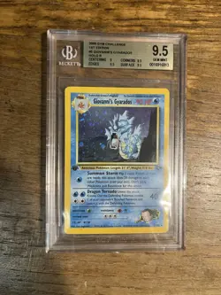 Pokemon BGS 9.5 Giovanni's Gyarados #5 1st Edition Gym Challenge 2000 English - Image 1