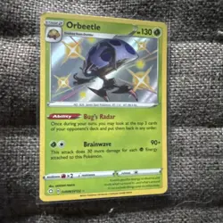 Orbeetle SV009/SV122 Shiny Holo Rare Shining Fates Pokemon Card - Image 1