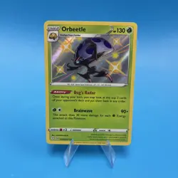 Orbeetle SV009/SV122 Shining Fates Holo Rare Baby Shiny Pokemon Card (NM) - Image 1
