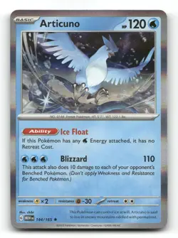 Articuno 144/165 - 151 Holo - Pokemon Card NM/M - Image 1