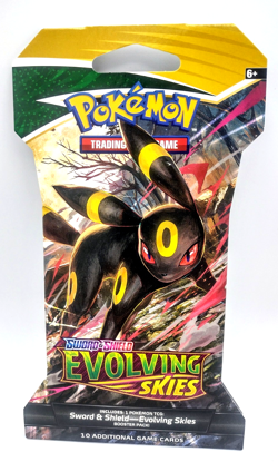Pokemon TCG Evolving Skies Sword & Shield Booster Pack Umbreon Nintendo Sealed - Image 1