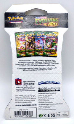Pokemon TCG Evolving Skies Sword & Shield Booster Pack Umbreon Nintendo Sealed - Image 2