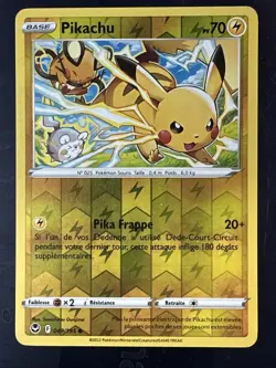 Carte Pokemon Pikachu 049/195 REVERSE EB12 Tempete Argentee Epee Bouclier FR - Image 1