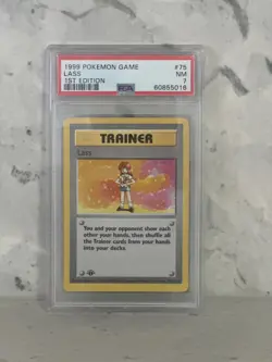 1999 Pokemon Base Set 1st Edition Lass #75 PSA 7 - Image 1
