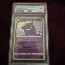 Pokemon 2020 Gengar Black Star Holo SWSH052 PSA 9 - Image 1