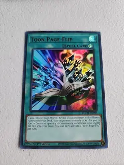 Yugioh Toon Page-Flip TOCH-EN004 Toon Chaos 1st Edition Y383 - Image 1