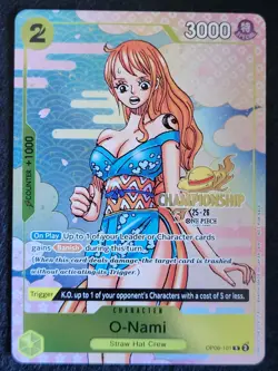 O-Nami OP06-101 One Piece Card Game TCG CS 25-26 Championship Event Pack Promo - Image 1