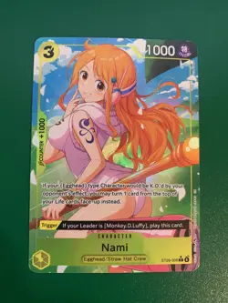 One Piece Nami ST29-008 Alt Art Parallel -Egghead Starter Deck Foil NM ENGLISH - Image 1