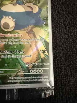 POKEMON CENTER Snorlax 051 STAMPED Promo Scarlet & Violet 151 SEALED - Image 2