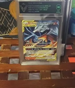 Japanese Reshiram & Charizard GX Tag 10 Mint Tag Team psa bgs cgc - Image 1