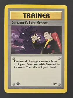Giovanni's Last Resort 105/132 - 1st Edition - Gym Challenge - Pokemon - LP-NM - Image 1