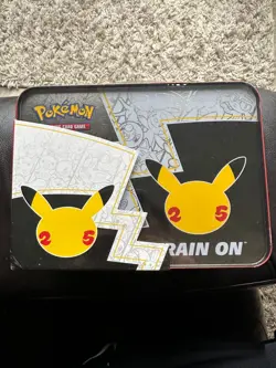 Pokemon 25th Anniversary Celebrations Collector's Chest Lunchbox Tin Sealed - Image 2