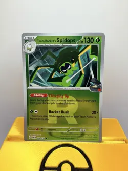 Team Rocket's Spidops Reverse Holo Pokemon Card ASC 019/217 Rare R - Image 1