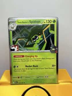 Pokemon Team Rocket's Spidops DRI 020/182 play pack Series 8 cosmos holo - Image 1