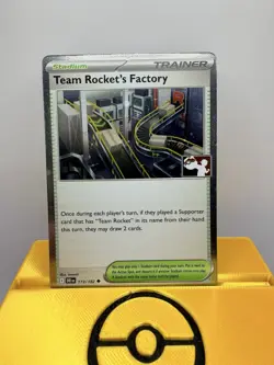 Pokemon Team Rocket's Factory 173/182 Prize Pack Series 8 Cosmo Holo Stamp - Image 1