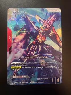 Gundam Card Game Phantom Aria Gundam Kyrios GD04-034 LR+ Alternate Alt Art NM - Image 3