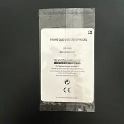 Detective Pikachu SM190 Stamped Holo Black Star Promo Pokemon Card SEALED - Image 2