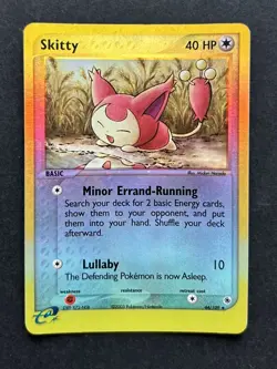 Skitty 44/109 EX Ruby & Sapphire Reverse Holo Pokemon Card MP - Image 1