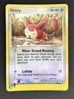 Skitty 44/109 EX Ruby & Sapphire Reverse Holo Pokemon Card MP - Image 2