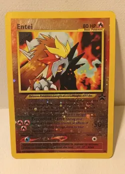🇨🇦 Entei - 34 Black Star Promo🔥Reverse Holo Pokemon Card - MP - Image 1