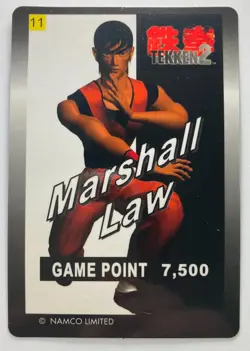 Marshall Law No.11 Namco Limited Japanese Tekken 2 Card game - Image 1