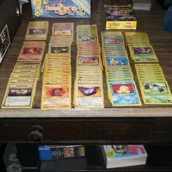 Pokemon vintage 1st edition lot. 100 unique cards plus thunderstorm theme box. - Image 1