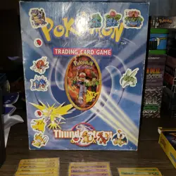 Pokemon vintage 1st edition lot. 100 unique cards plus thunderstorm theme box. - Image 2