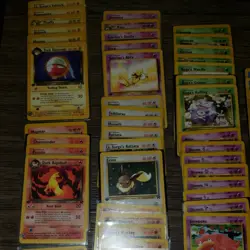 Pokemon vintage 1st edition lot. 100 unique cards plus thunderstorm theme box. - Image 3