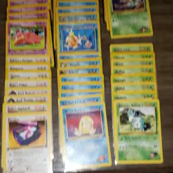 Pokemon vintage 1st edition lot. 100 unique cards plus thunderstorm theme box. - Image 5