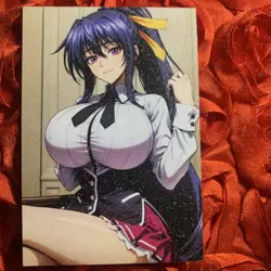 Akeno Himejima HIGH SCHOOL DxD Naughty Or Nice Goddess Girl Waifu Card Class - Image 1