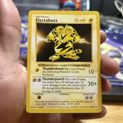Electabuzz Base Set SHADOWLESS - 20/102 - Non-Holo - Pokemon TCG - LP - Image 1