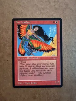 MTG Arabian Nights Bird Maiden (Dark) - Image 1