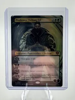 Professor Dellian Fel BorderlessFoil #283 Secrets of Strixhaven MTG NM Magic - Image 3