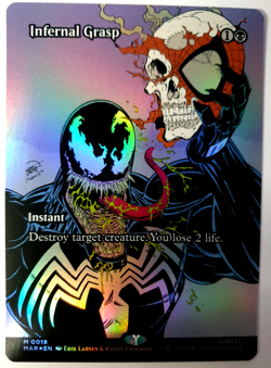 Infernal Grasp - FOIL Borderless Mythic - MTG Marvel Spider-Man - 0018 NM - Image 1