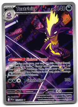 Toxtricity 103/094 - 🌊 Phantasmal Flames Illustration Rare Pokemon TCG 🖤- M/LP - Image 1