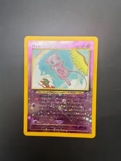Pokemon Mew TCG Reverse Holo Card 1/18 Southern Islands LP - Image 3