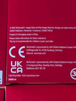 Pokemon TCG: 6 x UK McDonalds Match Battle 2022 Happy Meal Promo Packs - Sealed - Image 3