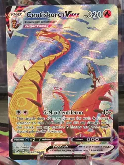 Centiskorch VMAX TG15/TG30 Lost Origin Trainer Gallery Pokemon VMAX Rare NM - Image 1