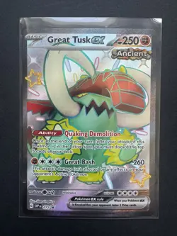 Pokemon TCG - S&V - Paldean Fates - Great Tusk EX - SVP 072 - Black Star Promo - Image 1