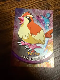 Pokemon Topps Blue Label #16 Pidgey Foil, TV Animation Edition, Near Mint - Image 1