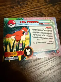Pokemon Topps Blue Label #16 Pidgey Foil, TV Animation Edition, Near Mint - Image 2