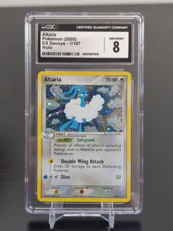 CGC 8 Pokemon Altaria EX Deoxys 1/107 Holo Rare - Image 3