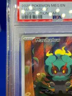 2025 Pokemon MEG Mega Evolution Marshadow #146 146/132 Illustration Rare PSA 10 - Image 3