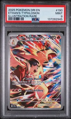 PSA 9 Ethan's Typhlosion #190/182 IR - Destined Rivals Pokemon TCG - Image 1