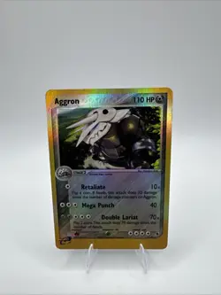 Aggron 1/109 English Ruby & Sapphire Reverse Holo 2003 Vintage eReader Pokemon - Image 1